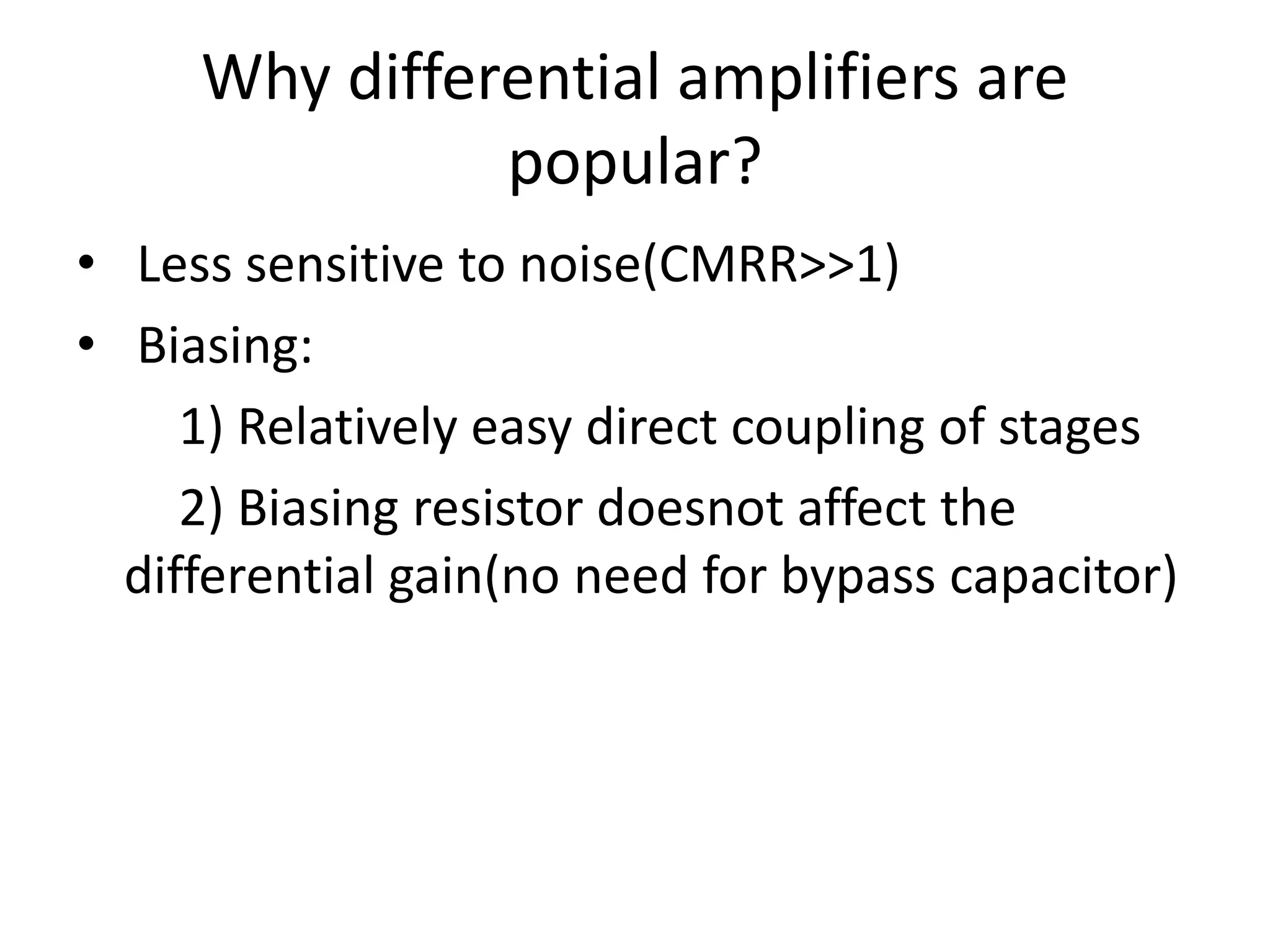 DIFFERENTIAL AMPLIFIER using MOSFET | PPTX