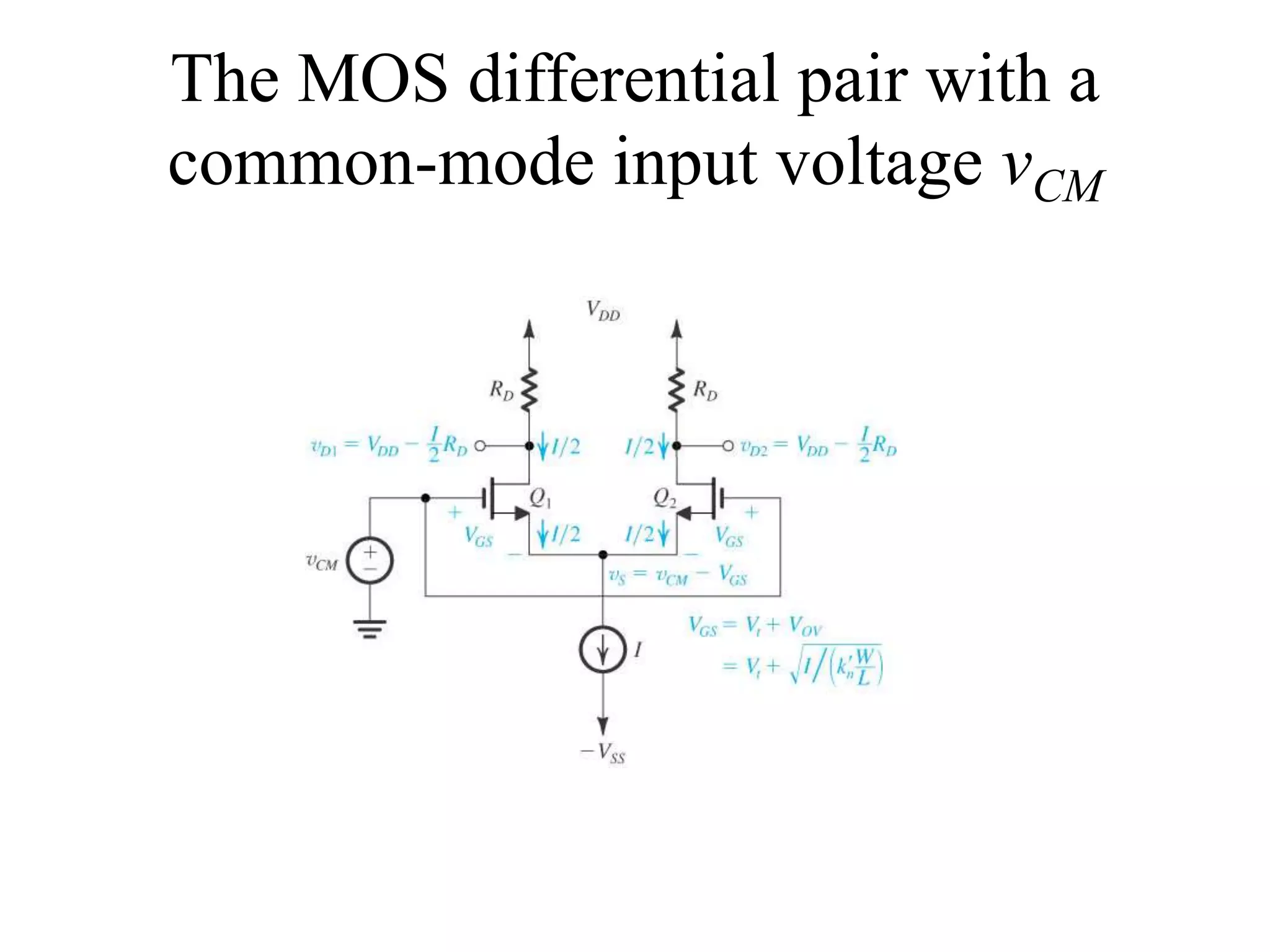 DIFFERENTIAL AMPLIFIER using MOSFET | PPTX