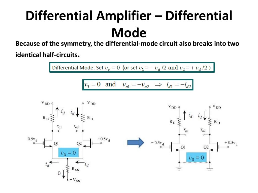 DIFFERENTIAL AMPLIFIER using MOSFET