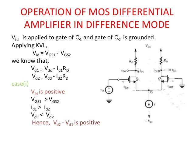 DIFFERENTIAL AMPLIFIER using MOSFET