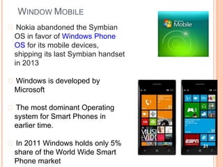 Windows Os Cell Phone Mobile Operating System | PPTX