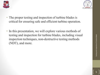 Blade Inspection Instructions.pdf Testing and Inspection of Turbine Blade | PDF