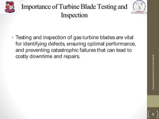 Testing and Inspection of Turbine Blade | PDF