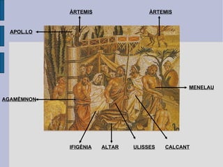 ALTAR IFIGÈNIA ULISSES CALCANT MENELAU AGAMÈMNON ÀRTEMIS APOL.LO ÀRTEMIS 