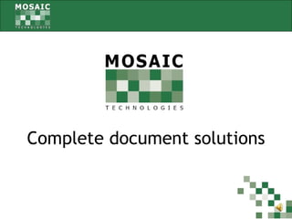 Complete document solutions 