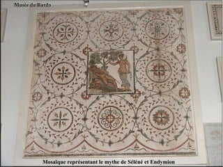 Mosaïque représentant le mythe de Séléné et Endymion 