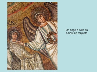 Un ange à côté du Christ en majesté 