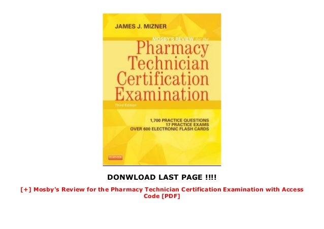 Mos S Review For The Pharmacy Technician Certification Examinat Mos S Review For The Pharmacy Technician Certification Examinat