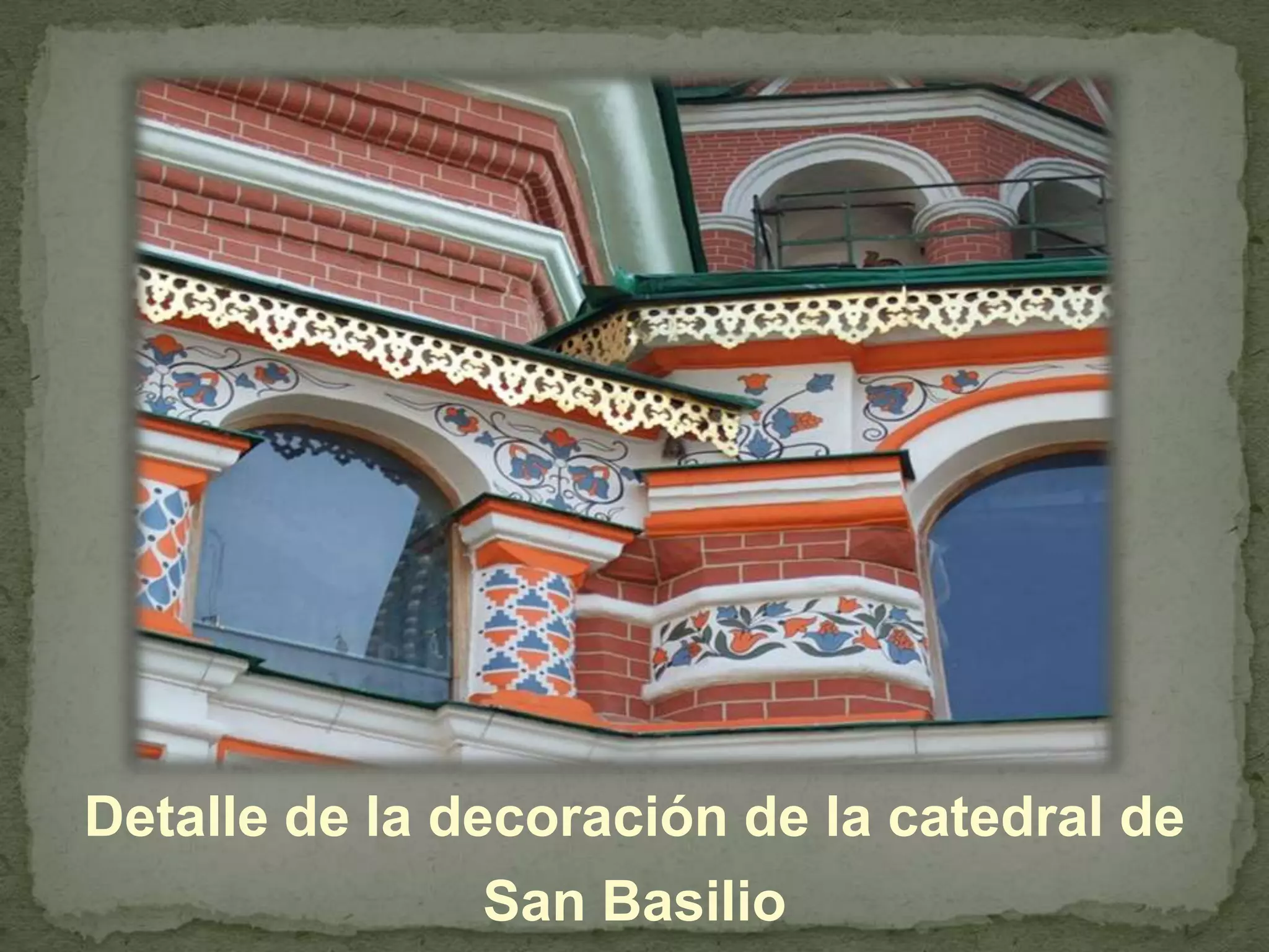Detalle de la decoración de la catedral de San Basilio