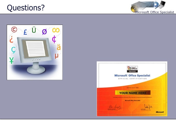 mos certification 2019