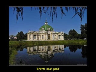Grotto near pond 