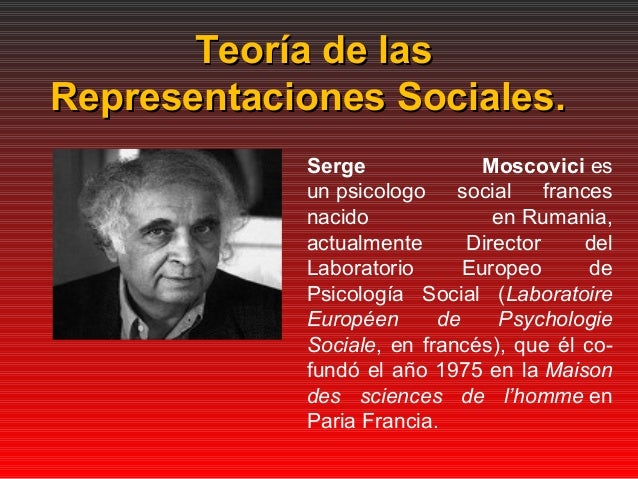 Moscovici reoresentaciones sociales