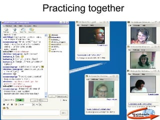 Practicing together 