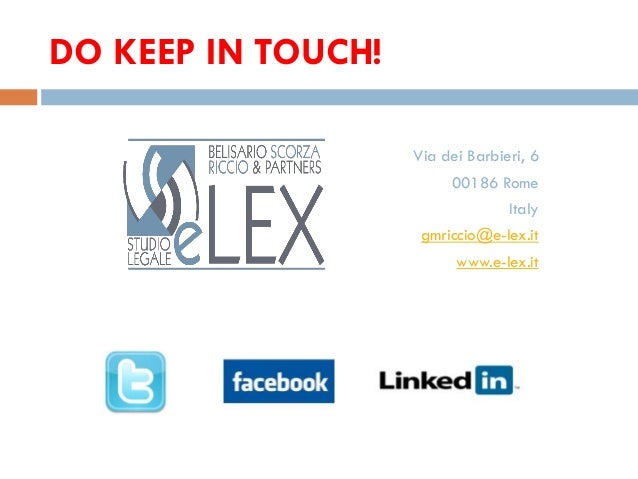 International Summer School On Cyber Law Moscow July 2014 - 