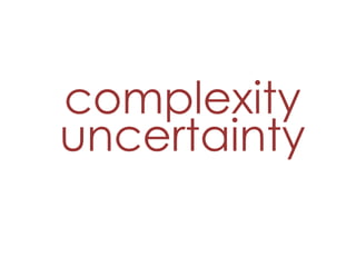 complexity uncertainty 