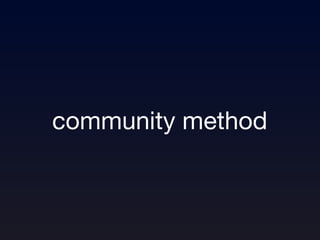 community method 
