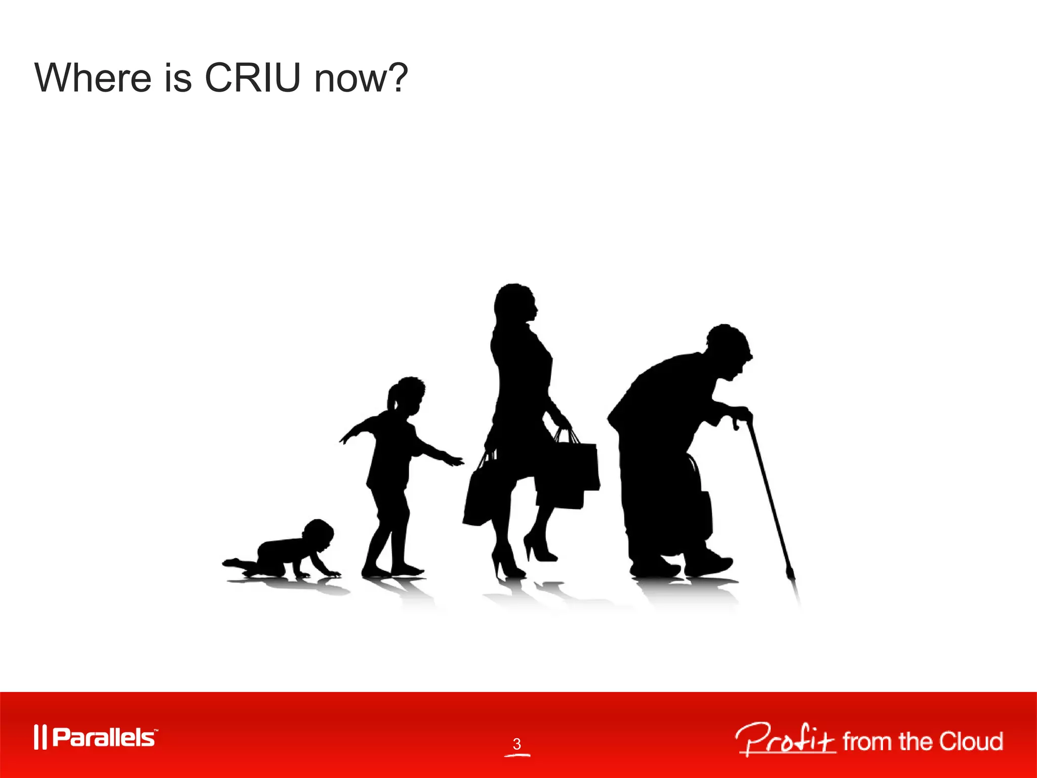 3
Where is CRIU now?
 