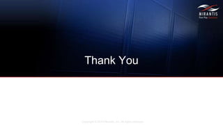 Copyright © 2015 Mirantis, Inc. All rights reserved
Thank You
 