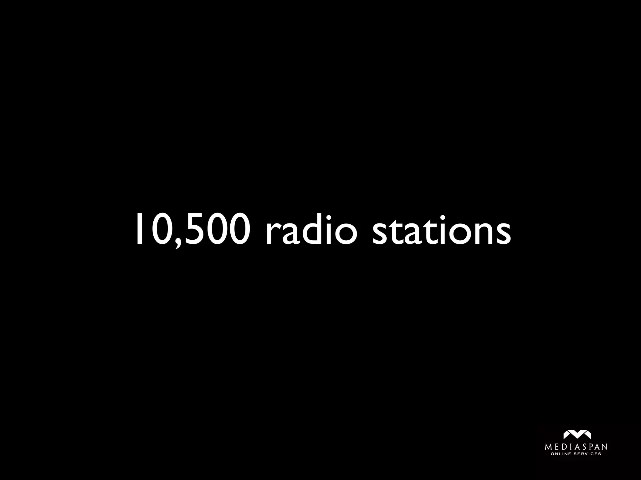 10,500 radio stations 