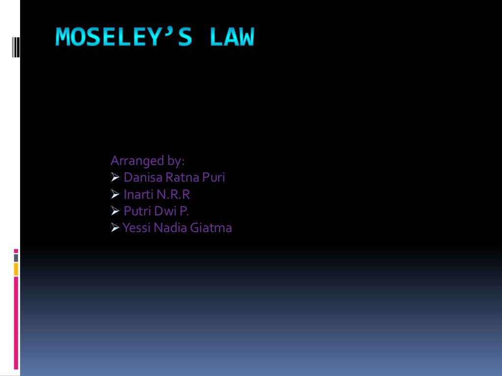 Moseley’s law