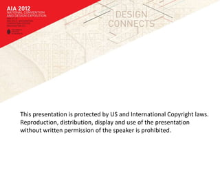 This presentation is protected by US and International Copyright laws.
Reproduction, distribution, display and use of the presentation
without written permission of the speaker is prohibited.
 
