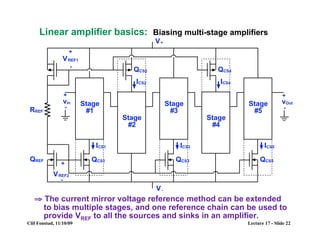Rref Current Fundamentals of Linear Amplifiers and Transistor Biasing in ...