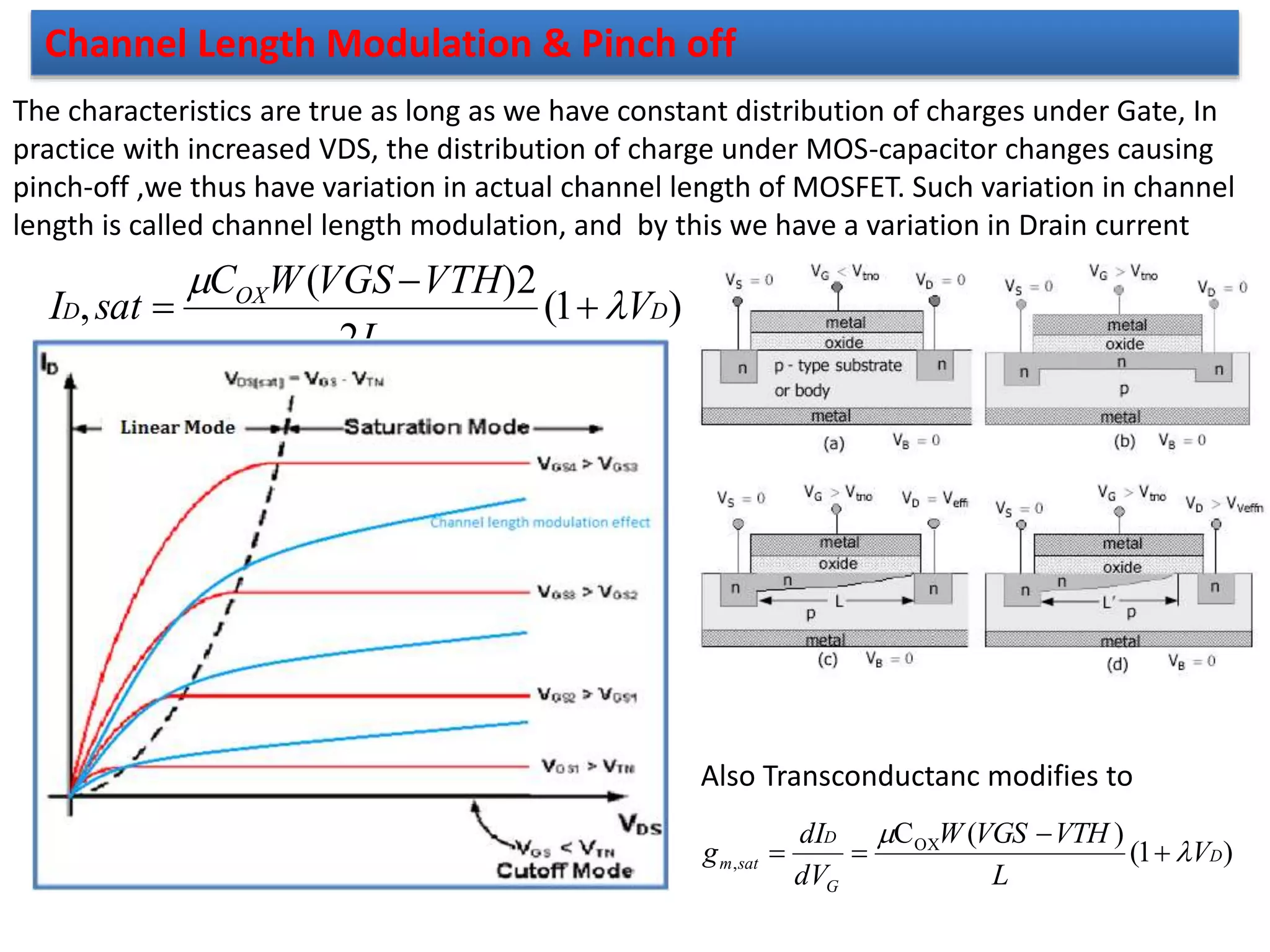 MOSFET and Short channel effects PPT