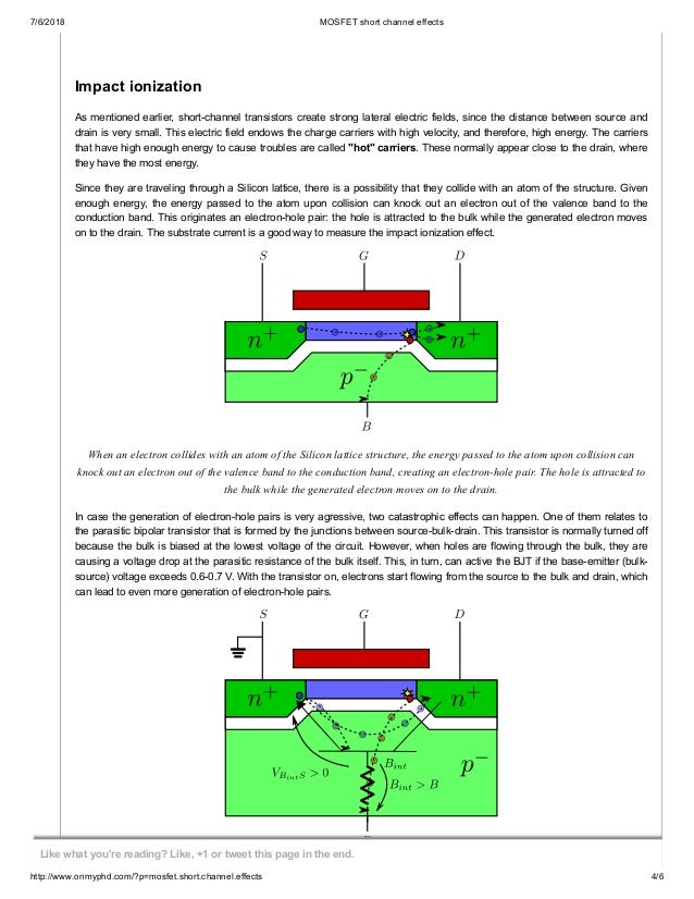 Mosfet short channel effects