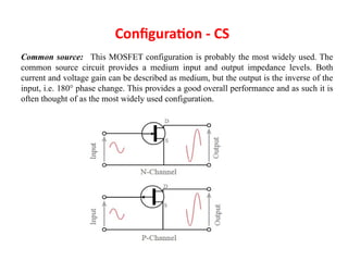 MOSFET_characteristics and operation,application | PPTX