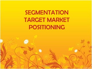 SEGMENTATIONTARGET MARKETPOSITIONING04/05/20103iilm gurgaon