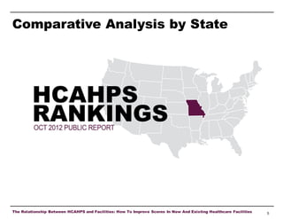 Comparative Analysis by State

The Relationship Between HCAHPS and Facilities: How To Improve Scores In New And Existing Healthcare Facilities

5

 