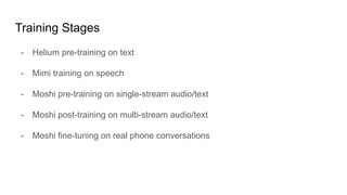 社内勉強会資料_Moshi_ a speech-text foundation model for real-time dialogue | PDF