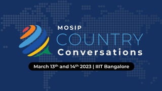 March 13th and 14th 2023 | IIIT Bangalore
 