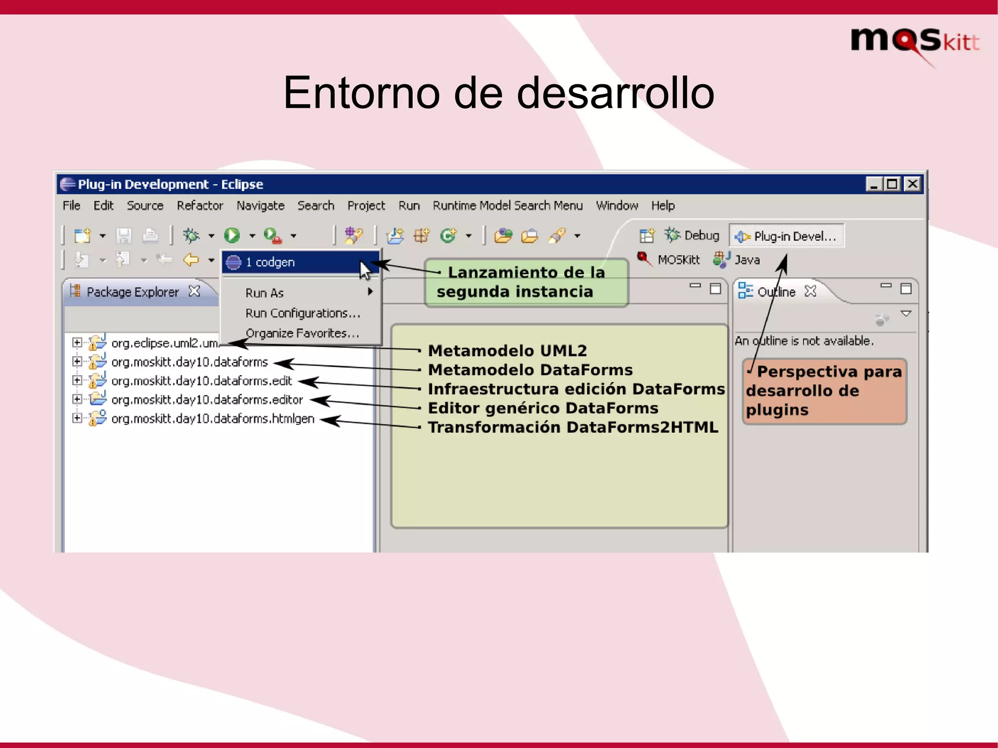 Una página del editor es un contenedor de formularios de datos. 