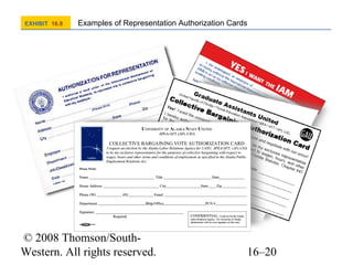 EXHIBIT 16.8

Examples of Representation Authorization Cards

© 2008 Thomson/SouthWestern. All rights reserved.

16–20

 
