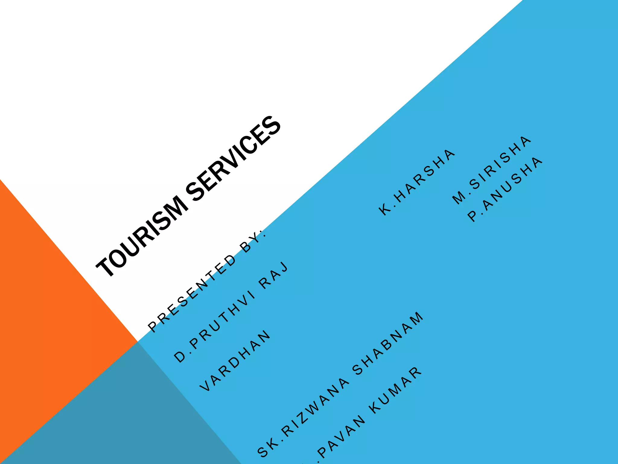 tourism services ppt | PPTX