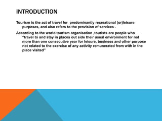 tourism services ppt | PPTX