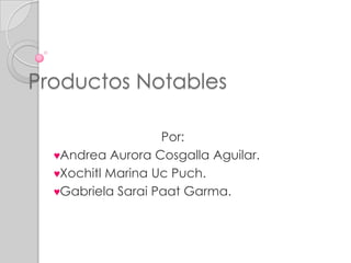 Productos Notables Por: ,[object Object]