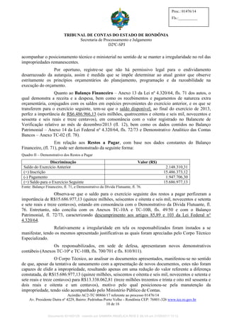 Mosquini é punido por diferença em registros contábeis na ordem de mais de R$ 2,3 milhões no DEOSP