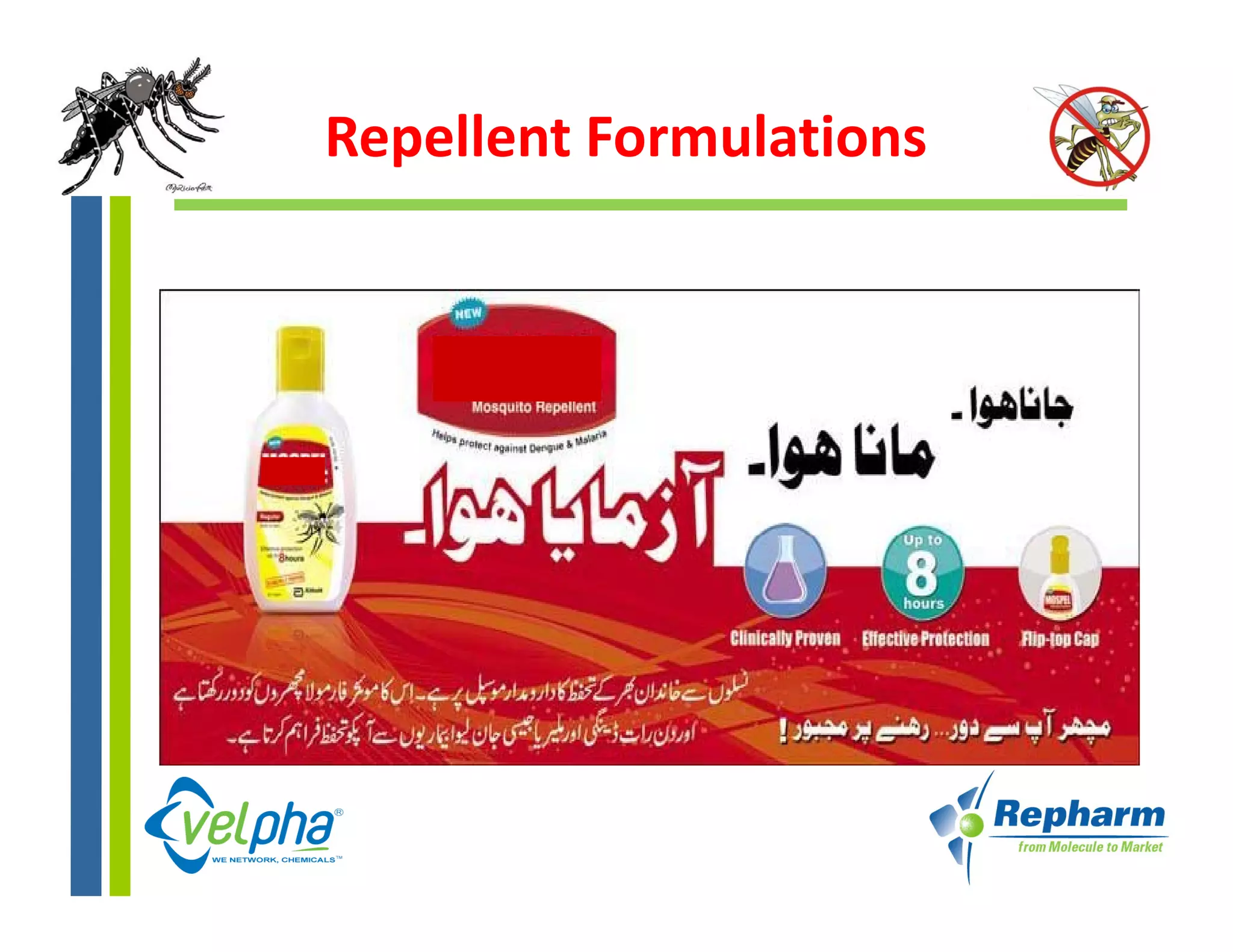 Repellent Formulations
 