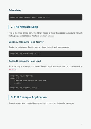Mastering Mosquitto C: Implementation, Callbacks, and Best Practices ...