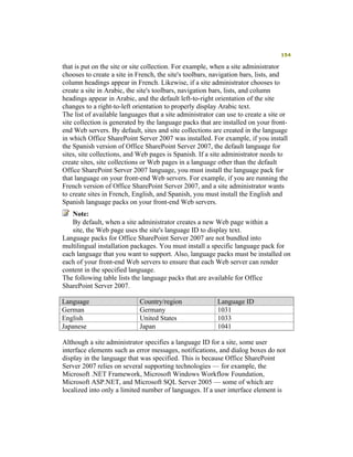 Moss 2007 Deployment Detail