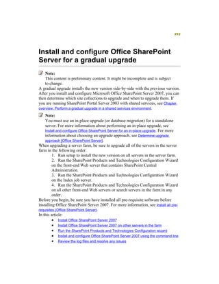 Moss 2007 Deployment Detail