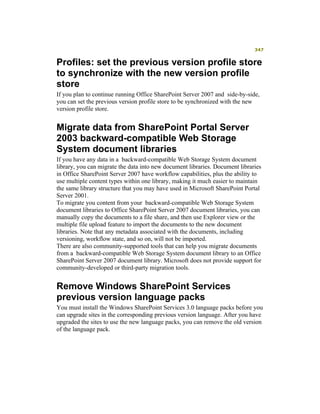 Moss 2007 Deployment Detail