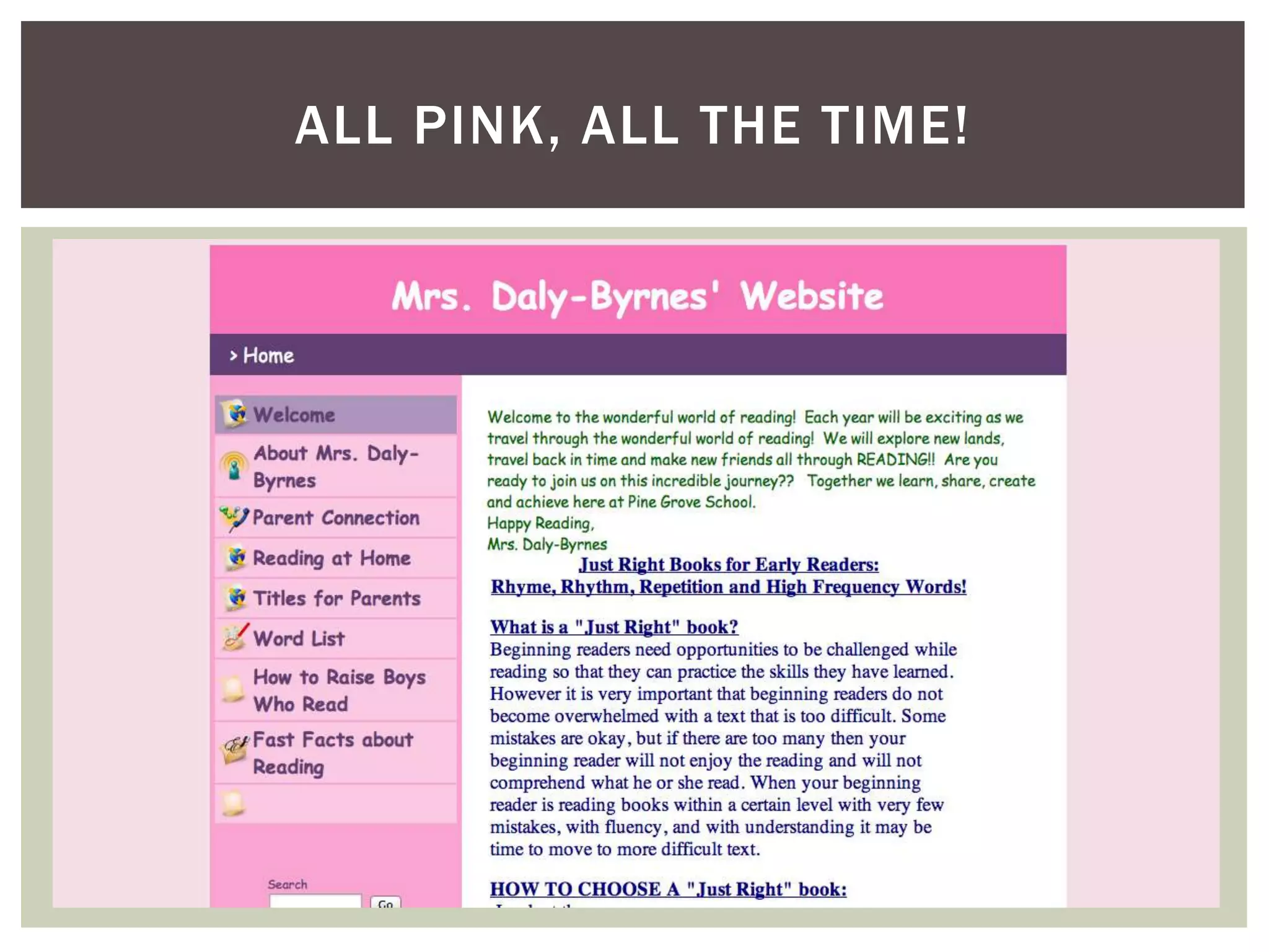 ALL PINK, ALL THE TIME!

 