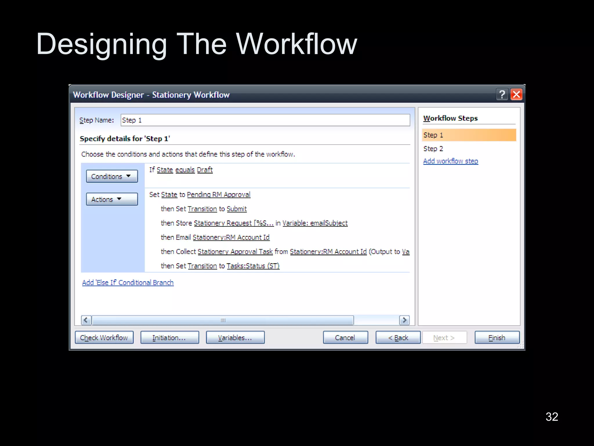 Designing The Workflow 