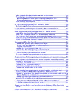 Moss 2007 Deployment Detail