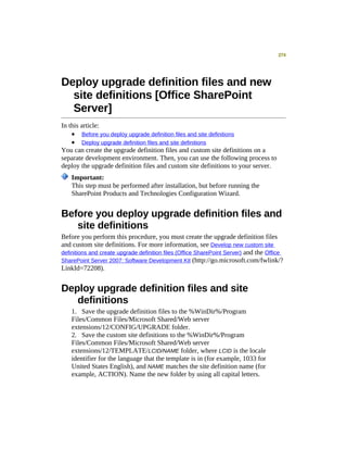 Moss 2007 Deployment Detail