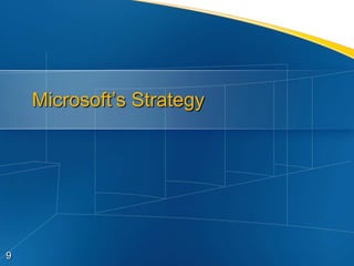 Microsoft‟s Strategy




9
 