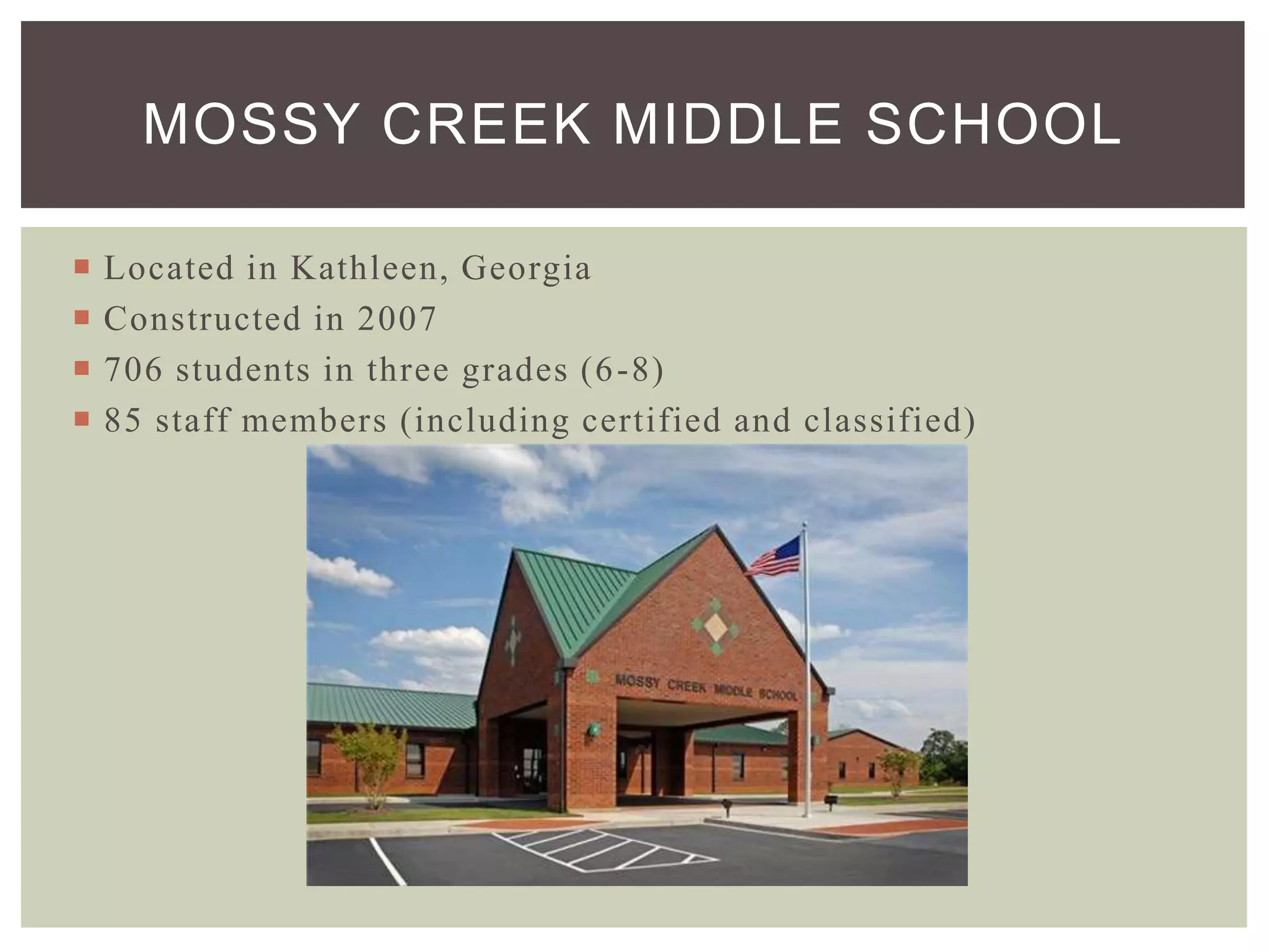 Mossy creek middle school media center facilities plan